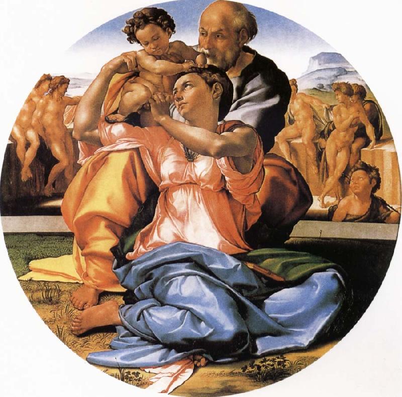 Michelangelo Buonarroti Holy Family oil painting image